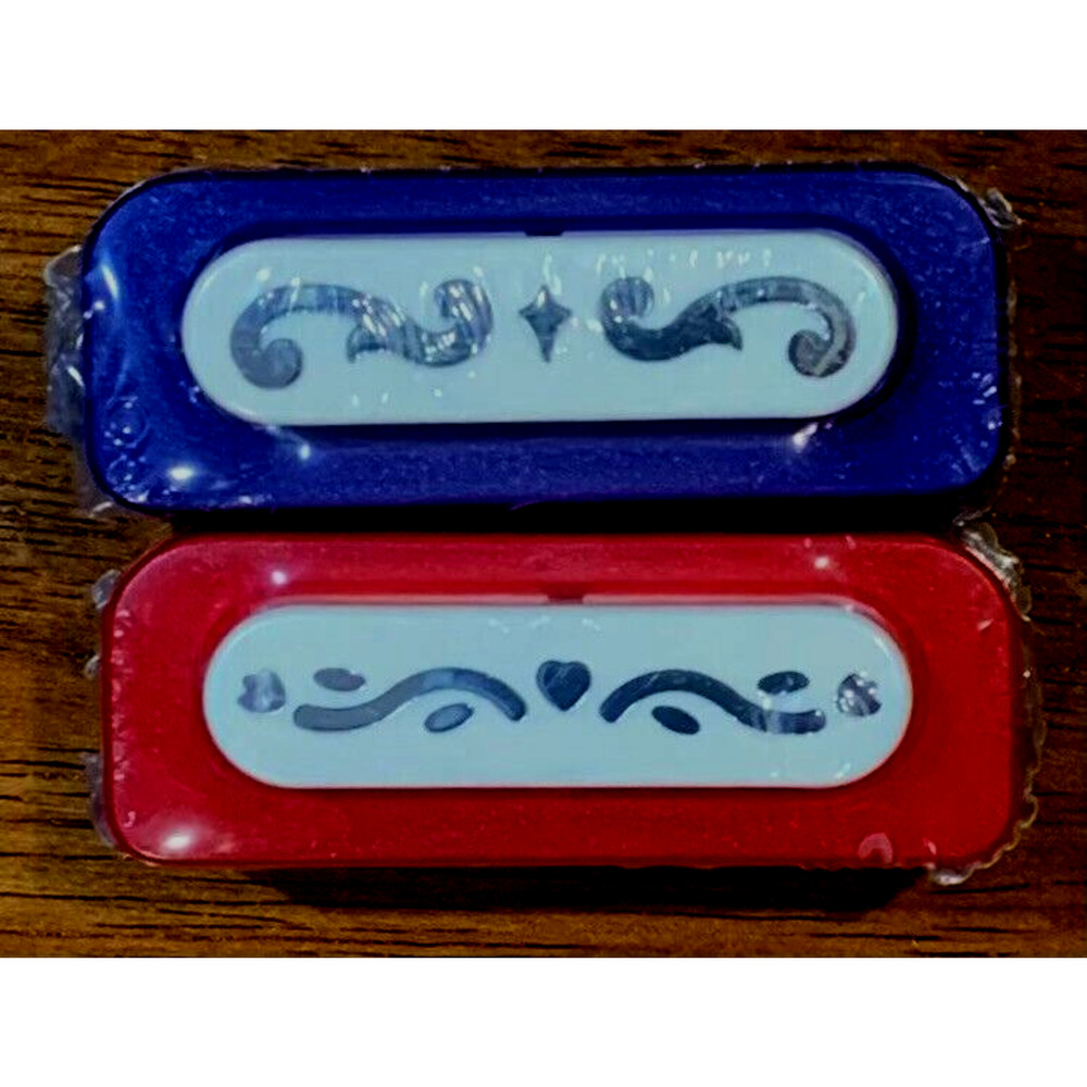 Lot of 2 Decorative Border Edge Paper Punches by All Night Media Heart & Diamond